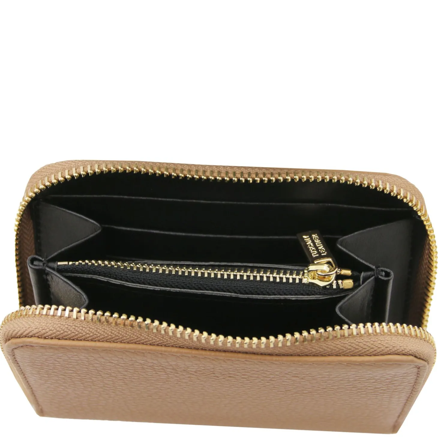 Exclusive zip Around Leather Wallet