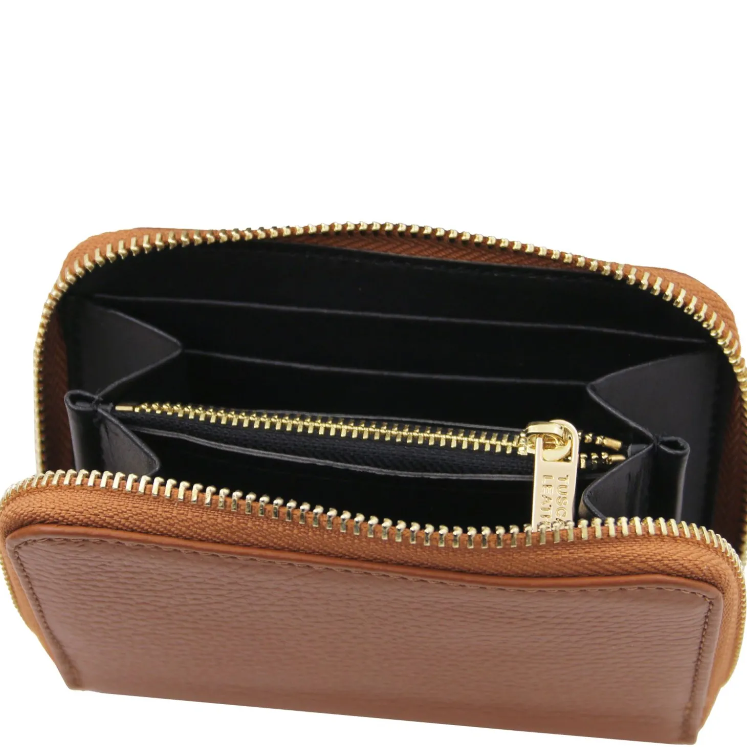 Exclusive zip Around Leather Wallet