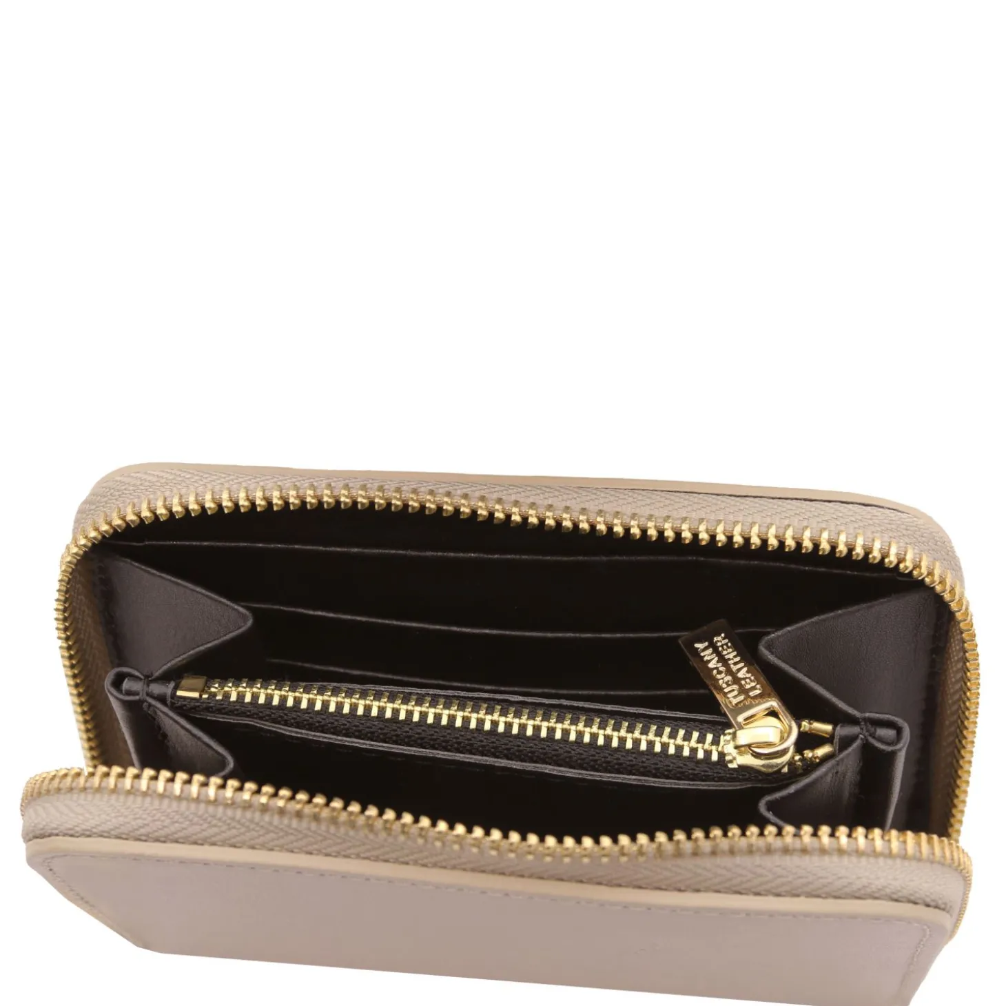 Exclusive zip Around Leather Wallet