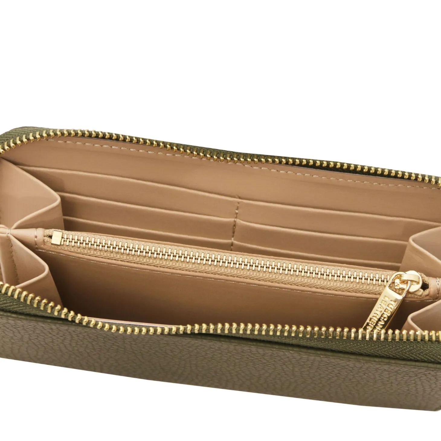 Exclusive zip Around Leather Wallet