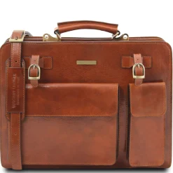 Leather Briefcase 2 Compartments