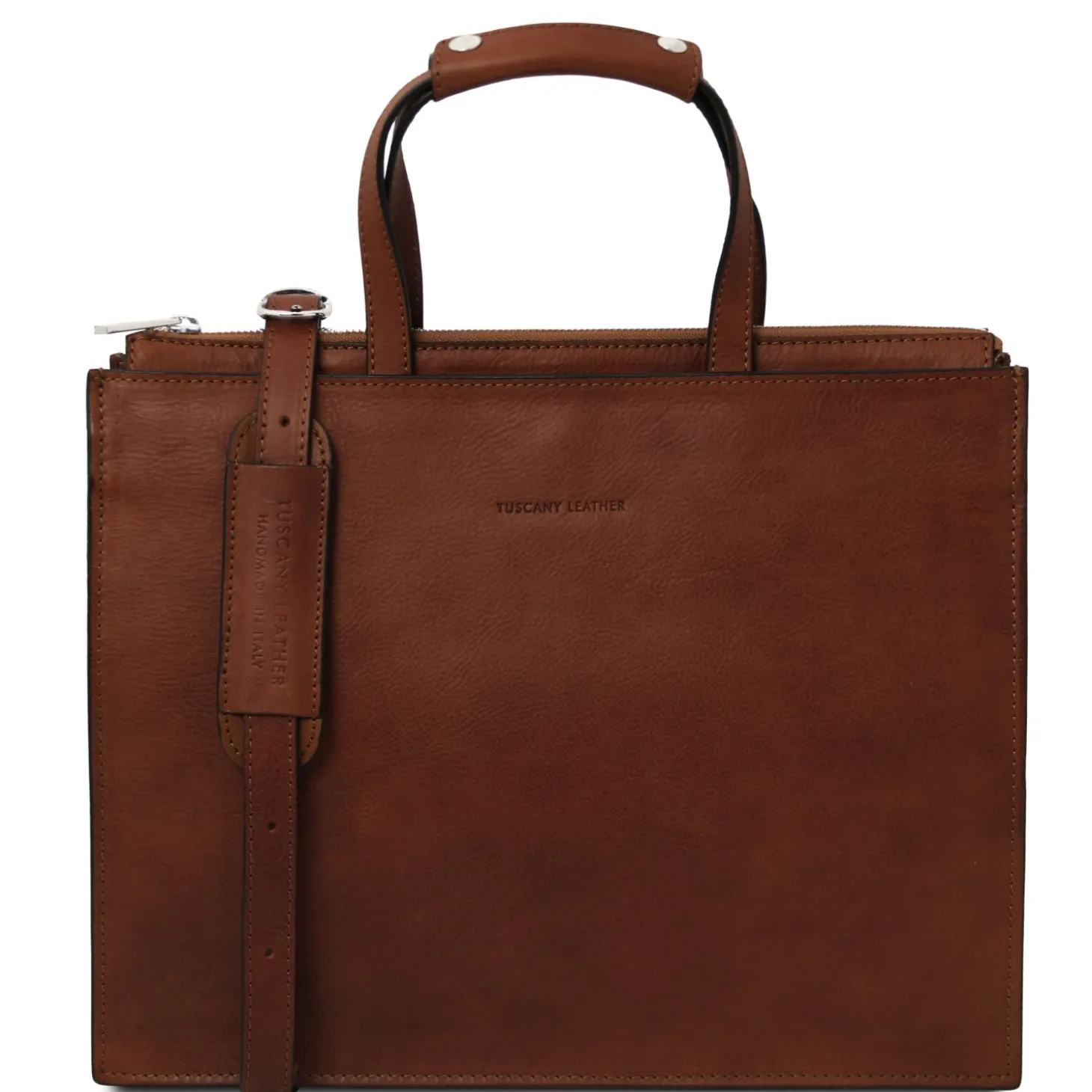 Leather Briefcase 3 Compartments for Women