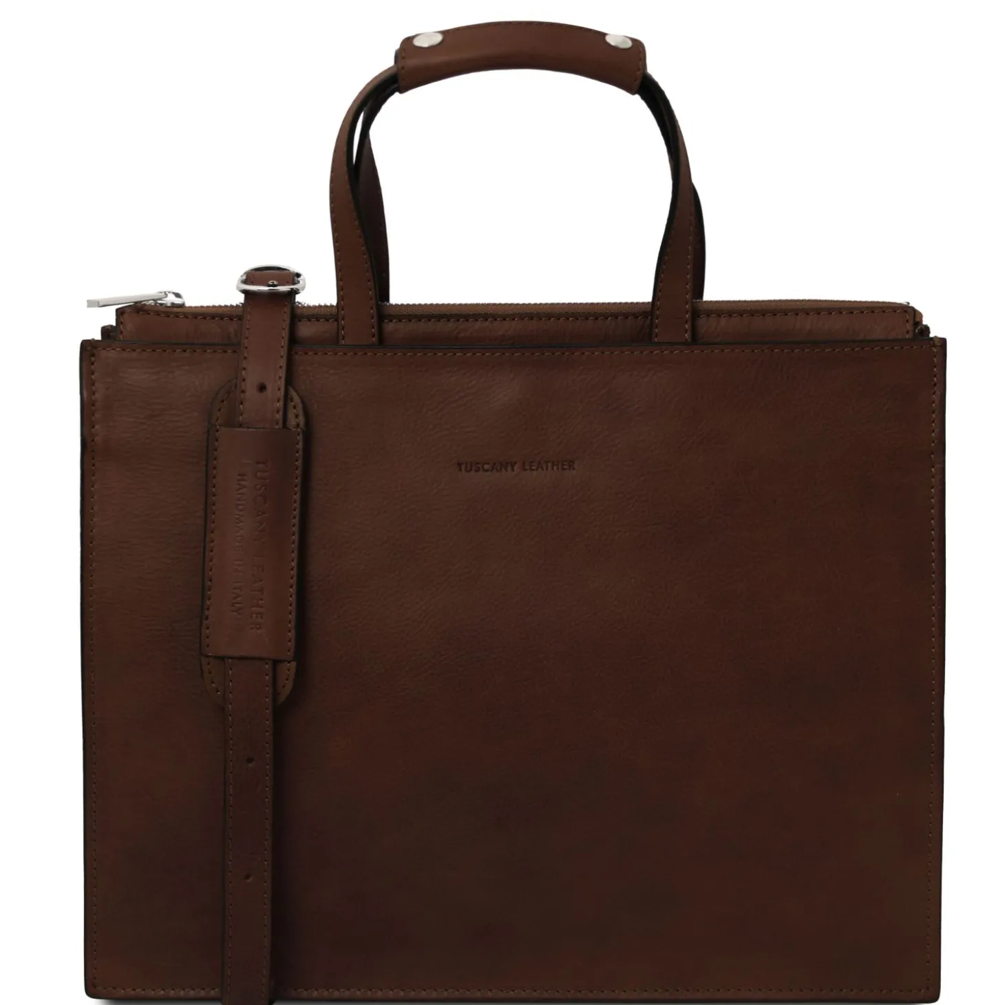 Leather Briefcase 3 Compartments for Women