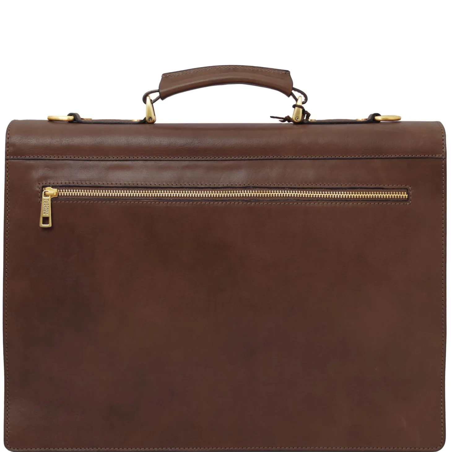 Leather Briefcase 3 Compartments