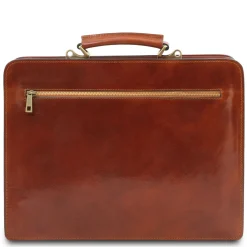 Leather Briefcase 2 Compartments