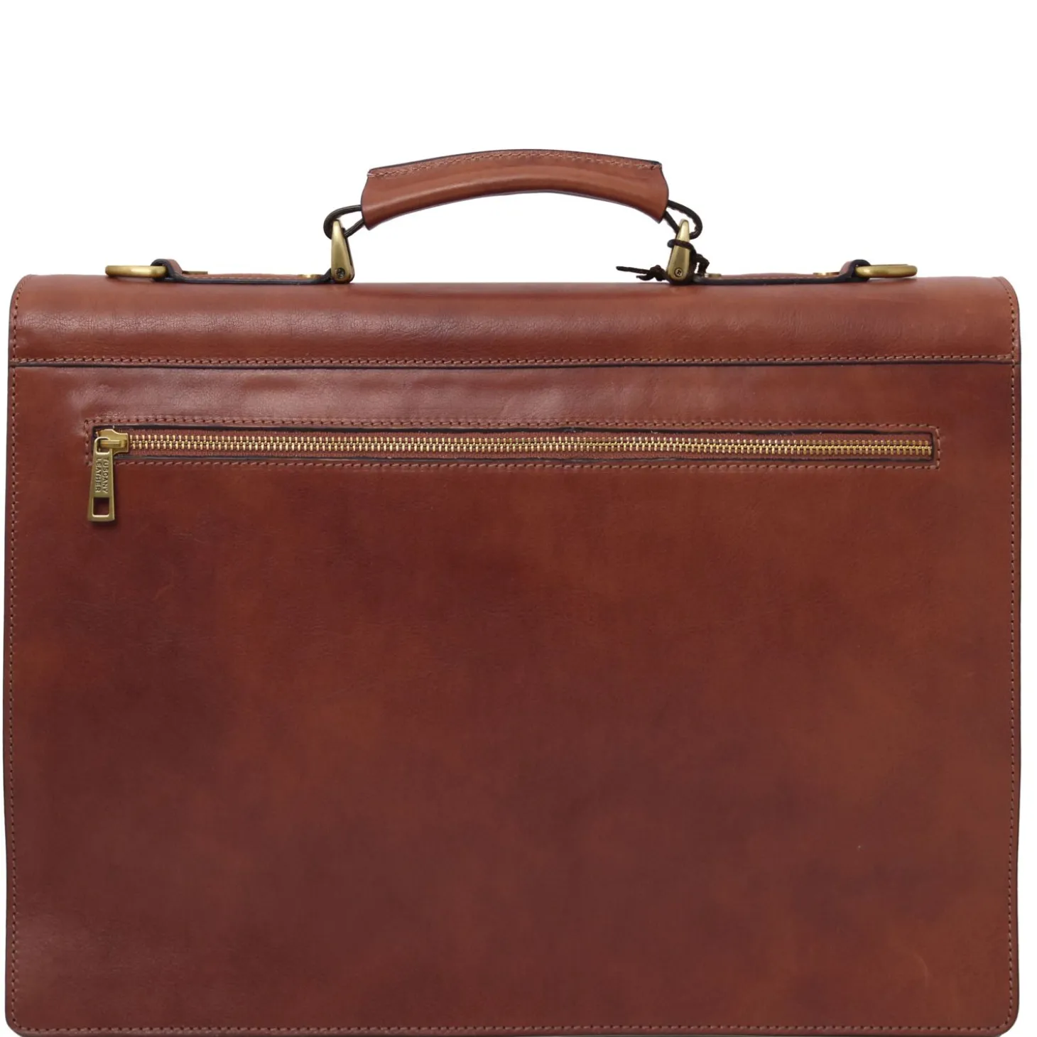 Leather Briefcase 3 Compartments