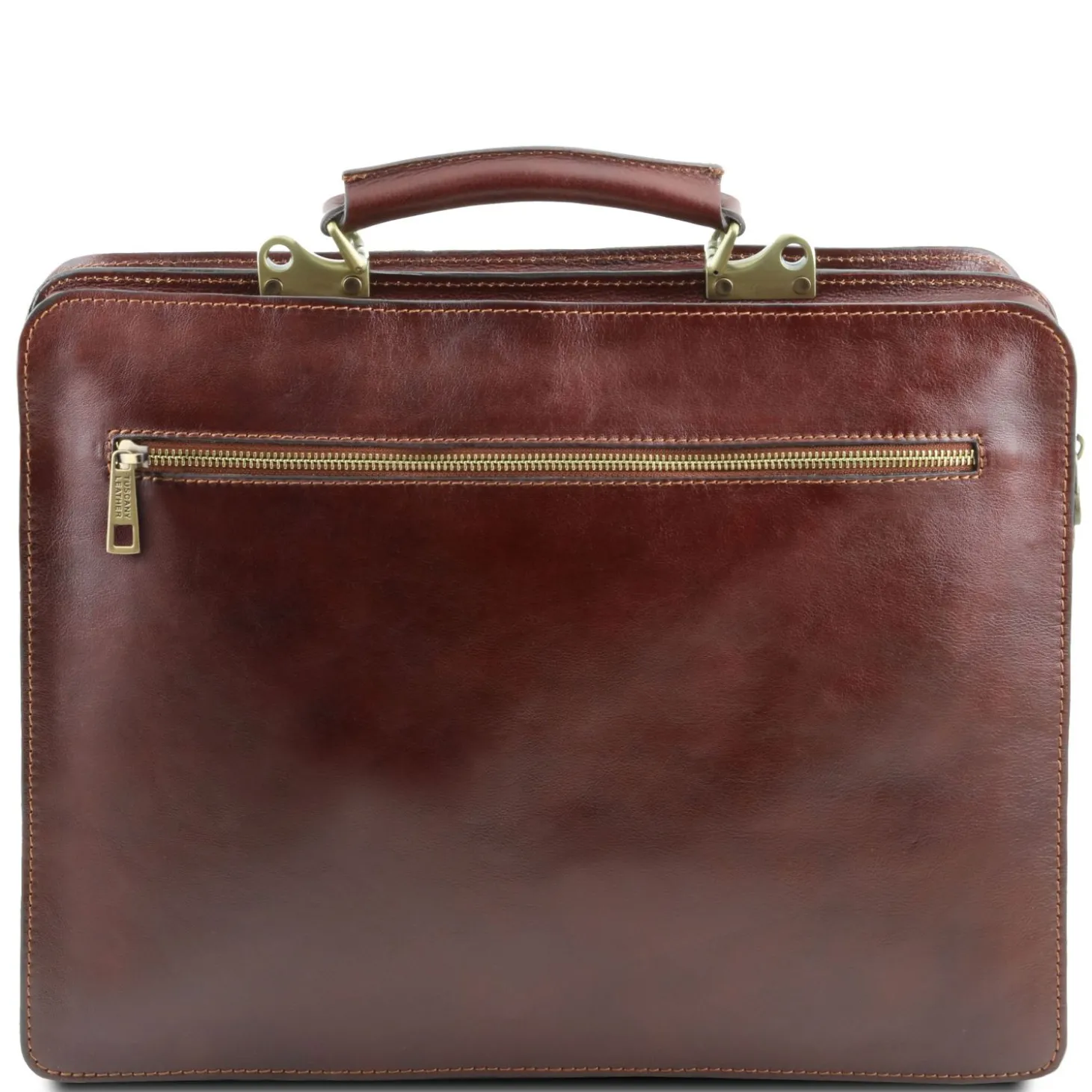 Leather Briefcase 2 Compartments