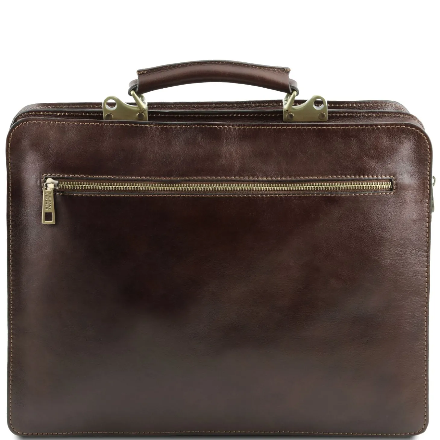 Leather Briefcase 2 Compartments