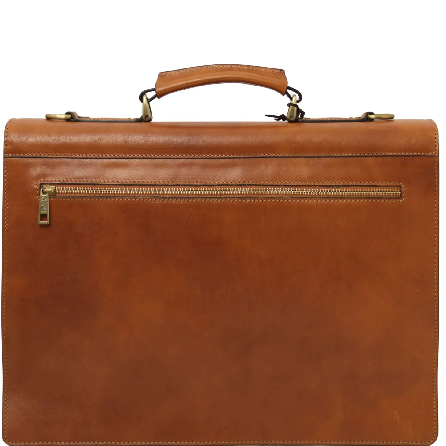 Leather Briefcase 3 Compartments