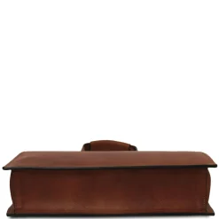 Leather Briefcase 3 Compartments for Women