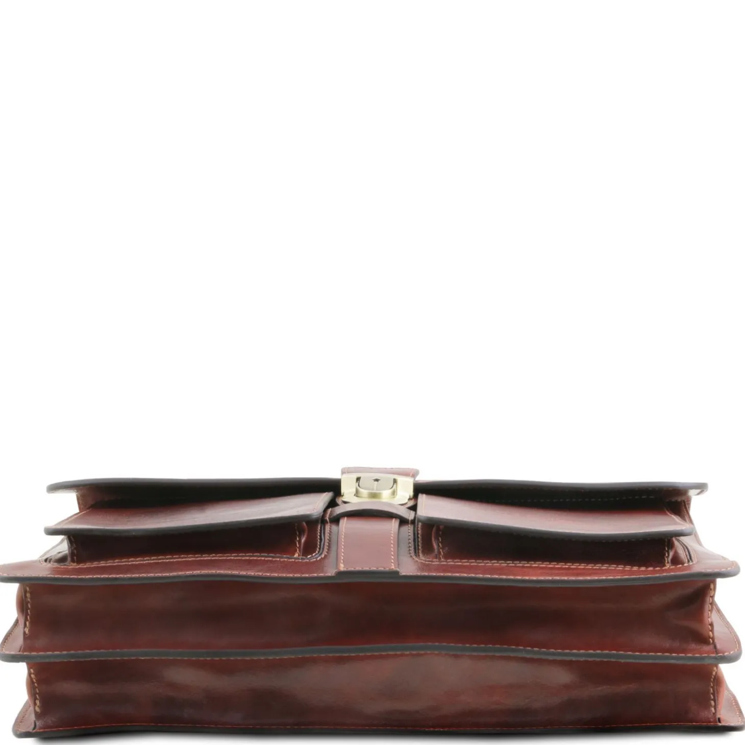 Leather Briefcase 3 Compartments