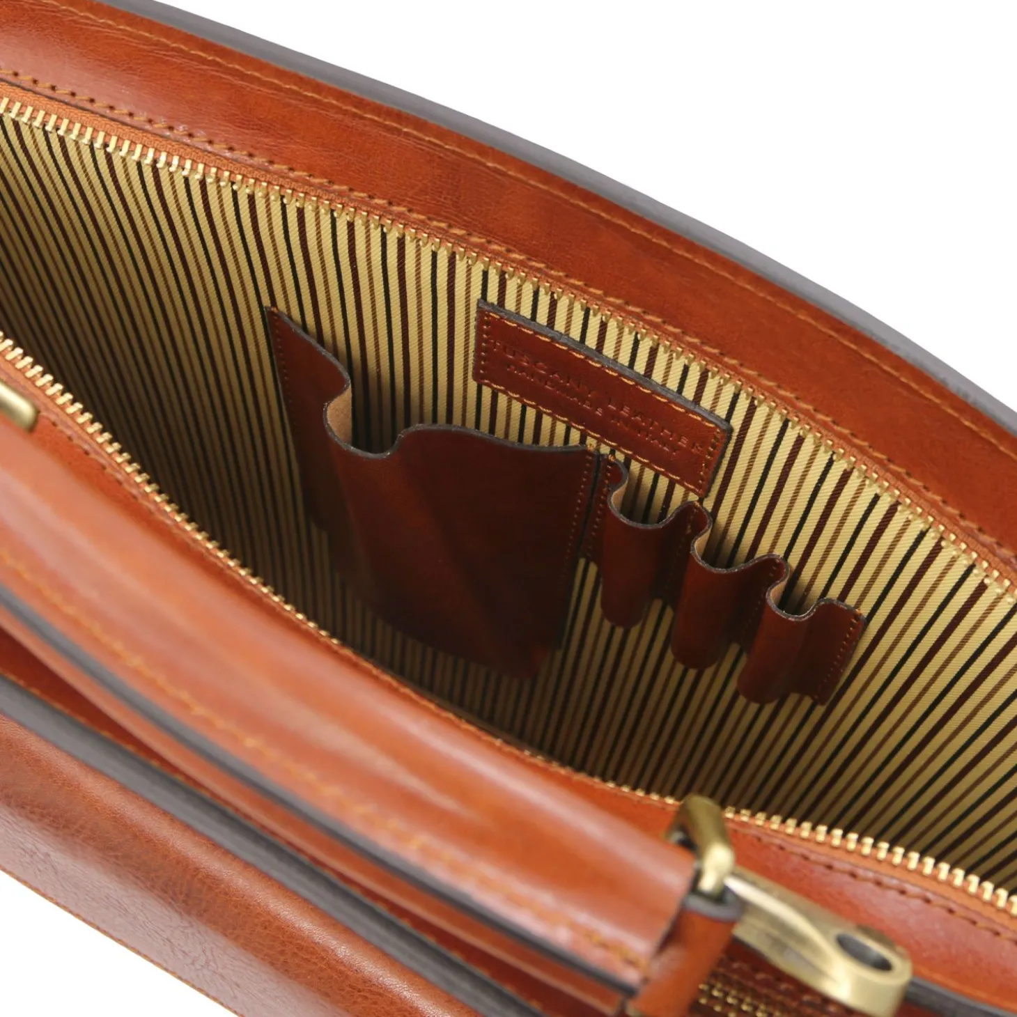 Leather Briefcase 2 Compartments