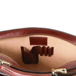 Leather Briefcase 2 Compartments
