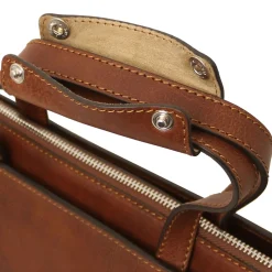 Leather Briefcase 3 Compartments for Women