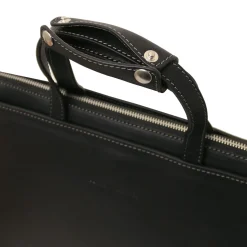 Leather Briefcase 3 Compartments for Women