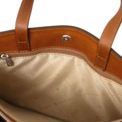 Leather Briefcase 3 Compartments for Women