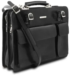 Leather Briefcase 2 Compartments