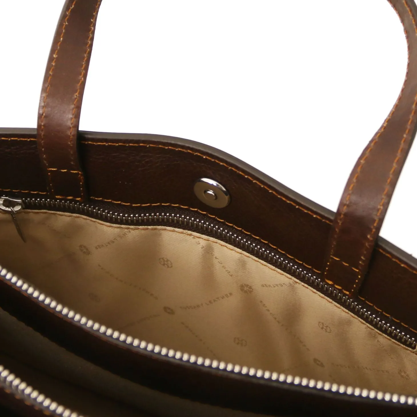 Leather Briefcase 3 Compartments for Women