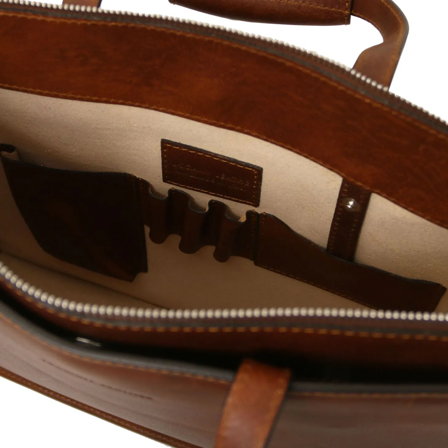 Leather Briefcase 3 Compartments for Women