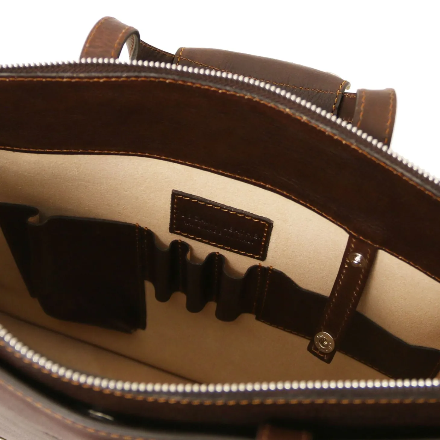 Leather Briefcase 3 Compartments for Women
