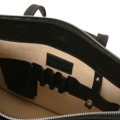 Leather Briefcase 3 Compartments for Women