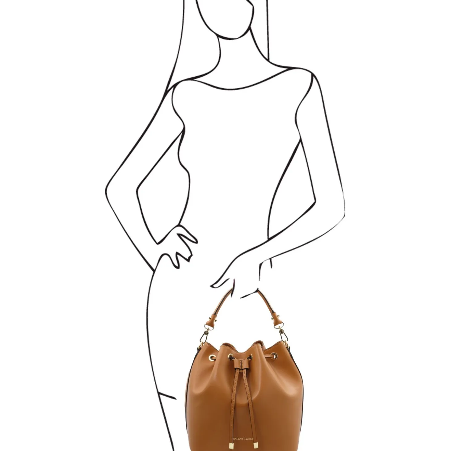 Leather Bucket bag