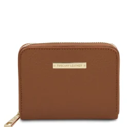 Leather Bucket bag and Exclusive zip Around Leather Wallet