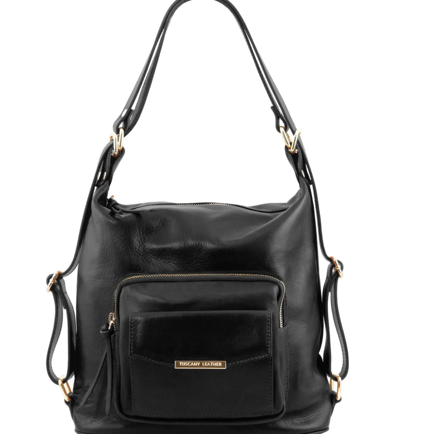 Leather Convertible Backpack Shoulderbag
