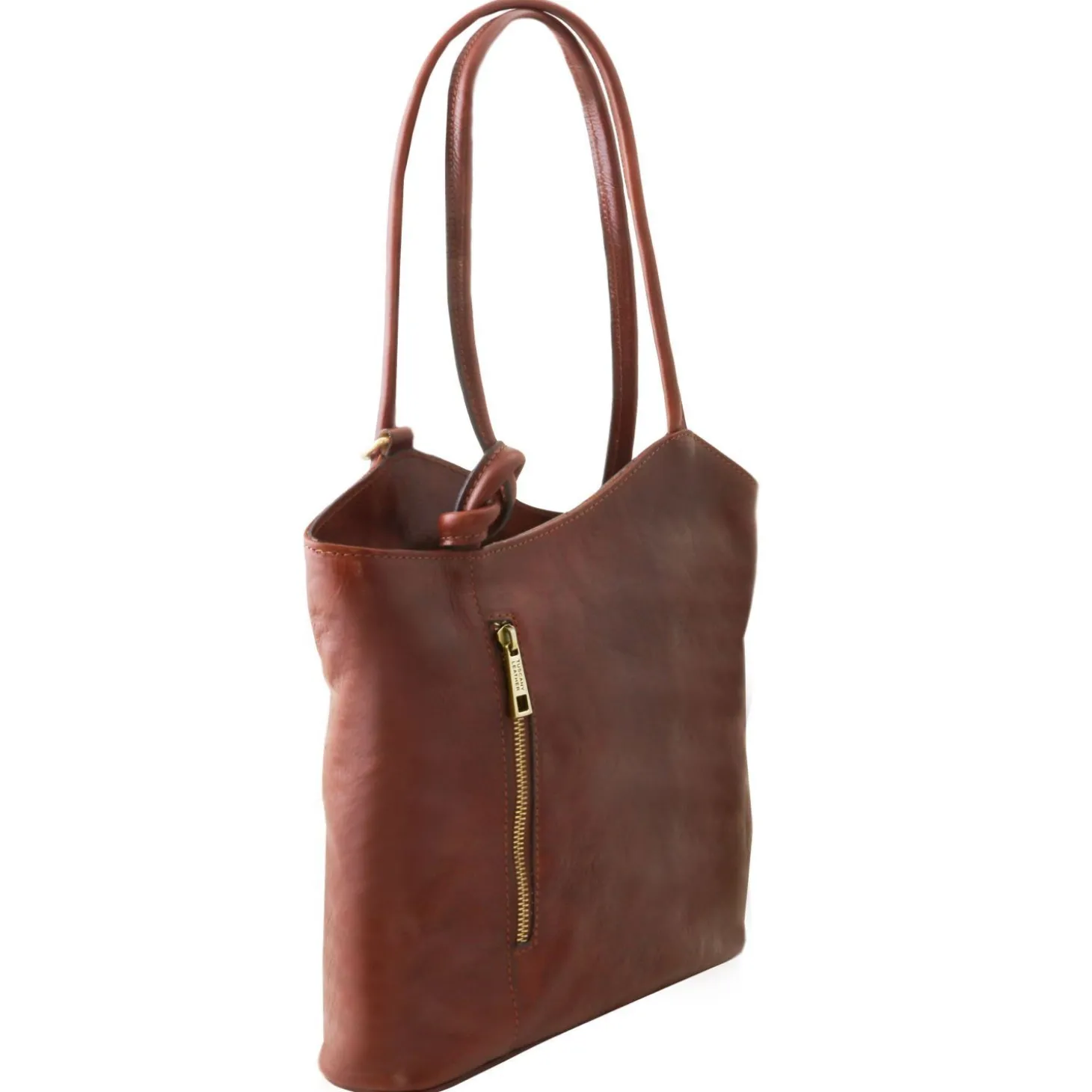 Leather Convertible Backpack Shoulderbag
