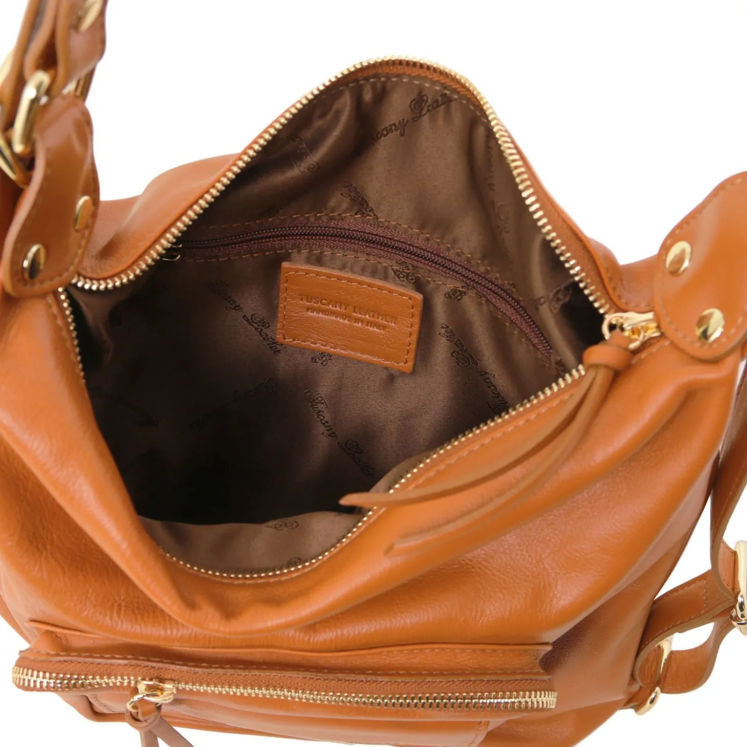 Leather Convertible Backpack Shoulderbag