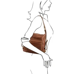 Leather Convertible Backpack Shoulderbag