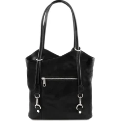 Leather Convertible Backpack Shoulderbag