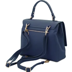 Leather Convertible Backpack Handbag