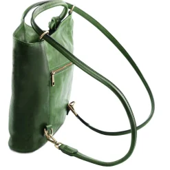 Leather Convertible Backpack Shoulderbag