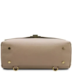 Leather Convertible Backpack Handbag