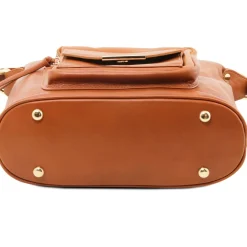 Leather Convertible Backpack Shoulderbag