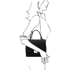 Leather Convertible Backpack Handbag