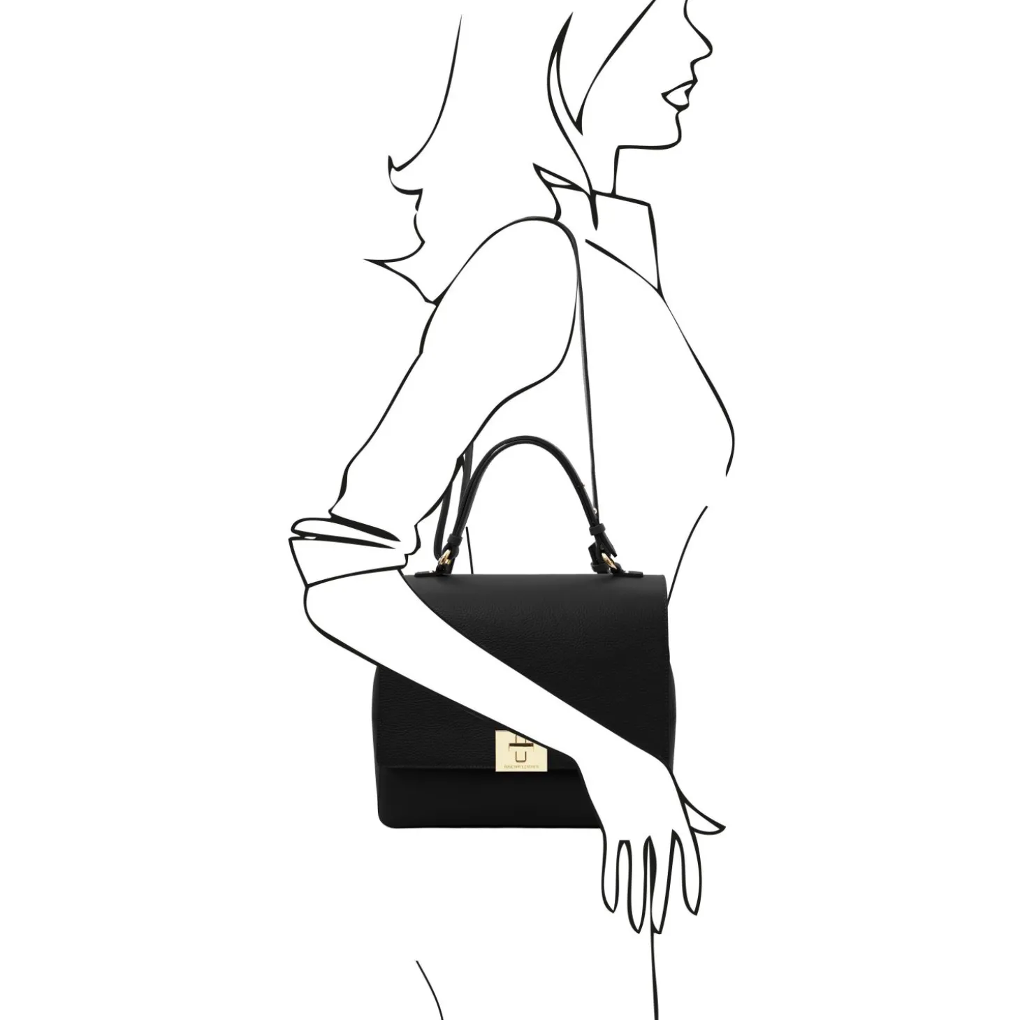Leather Convertible Backpack Handbag
