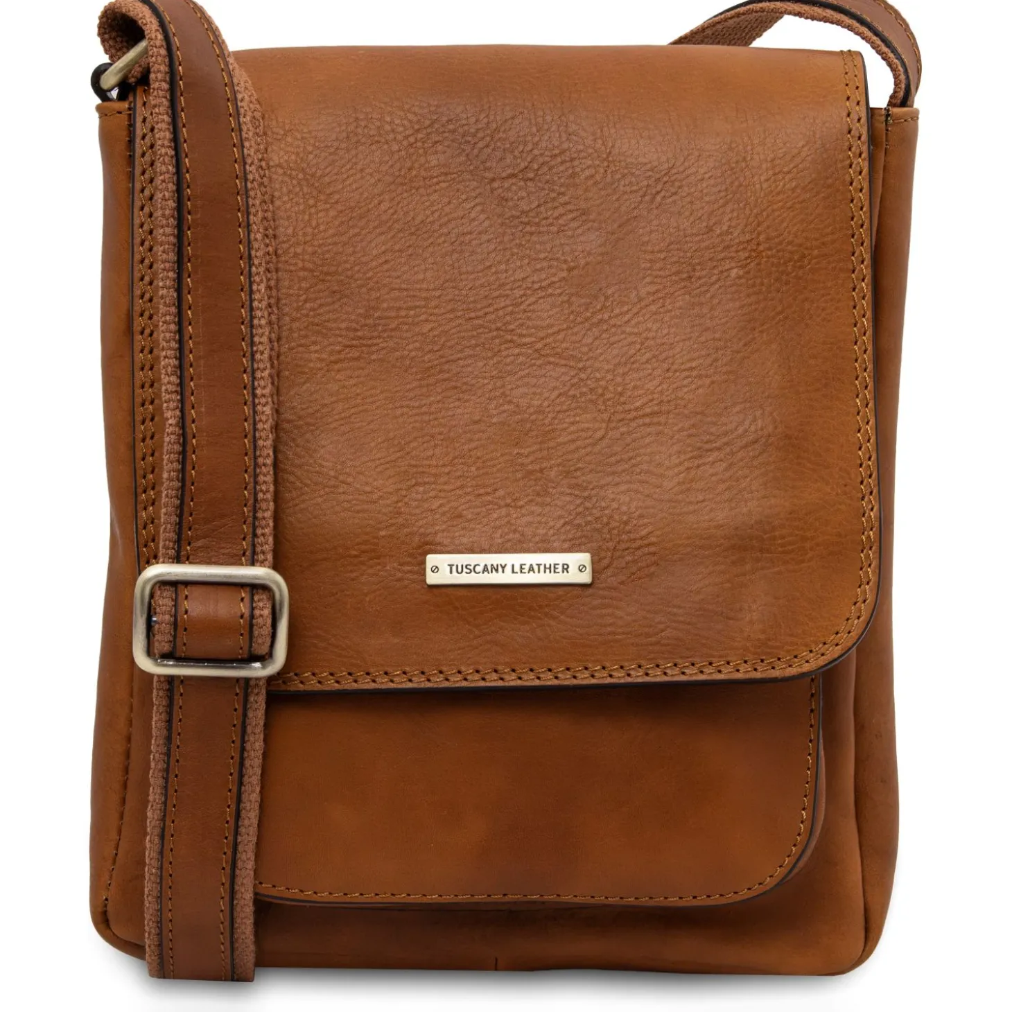 Leather Crossbody bag for men With Front Pocket