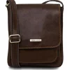 Leather Crossbody bag for men With Front Pocket