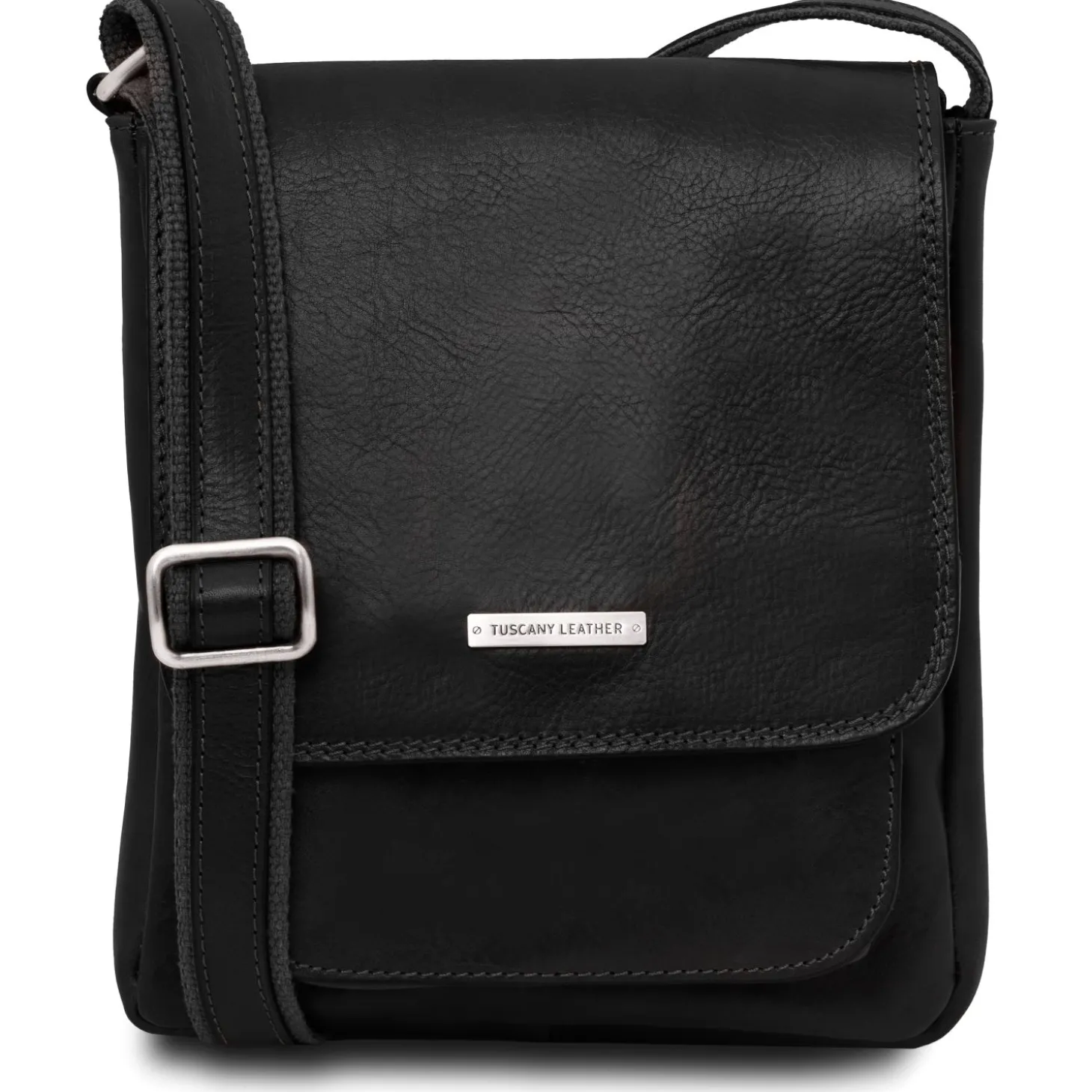 Leather Crossbody bag for men With Front Pocket