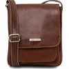 Leather Crossbody bag for men With Front Pocket