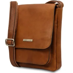 Leather Crossbody bag for men With Front Pocket