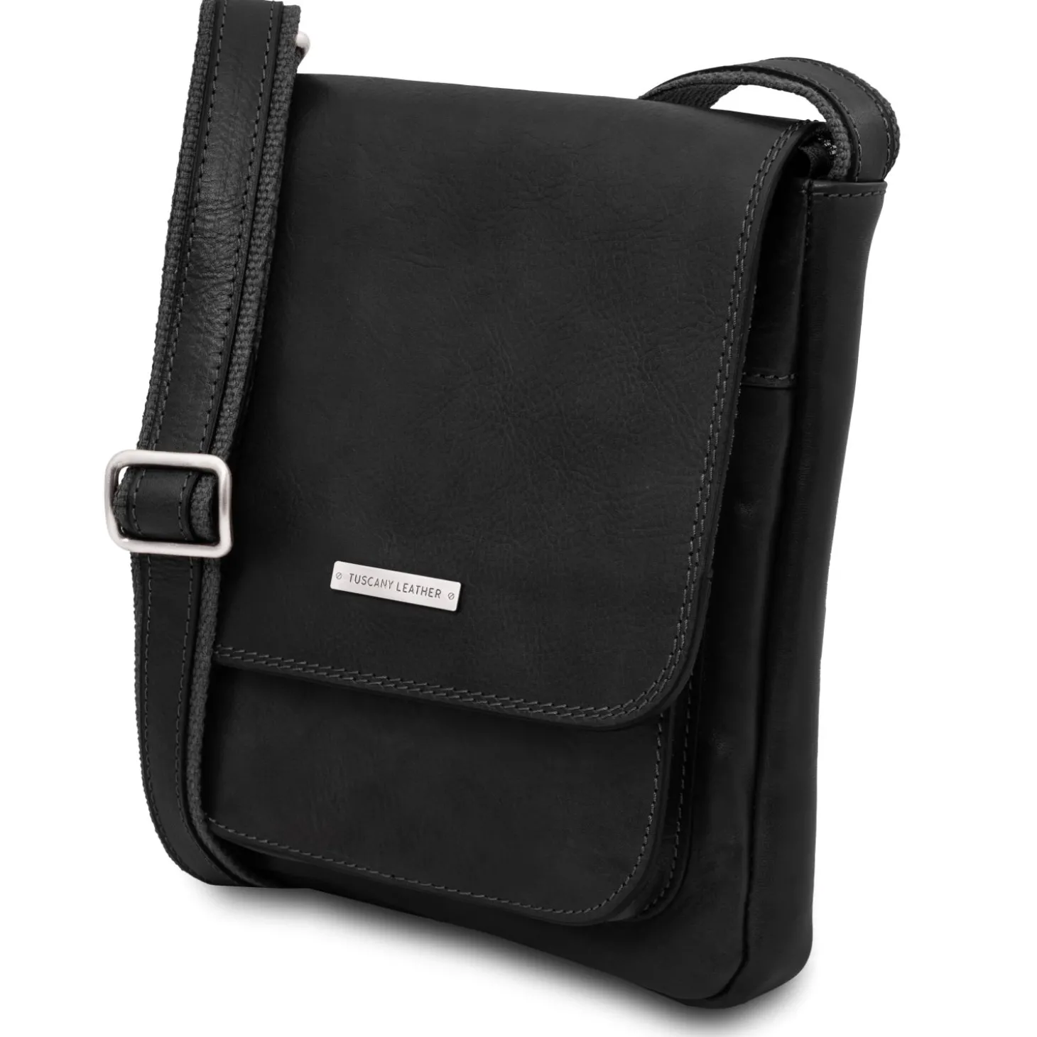 Leather Crossbody bag for men With Front Pocket