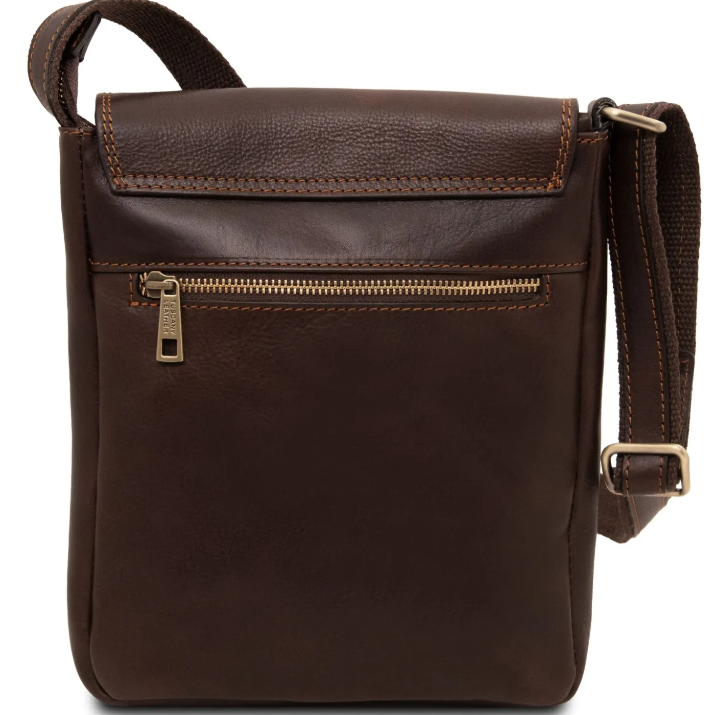 Leather Crossbody bag for men With Front Pocket
