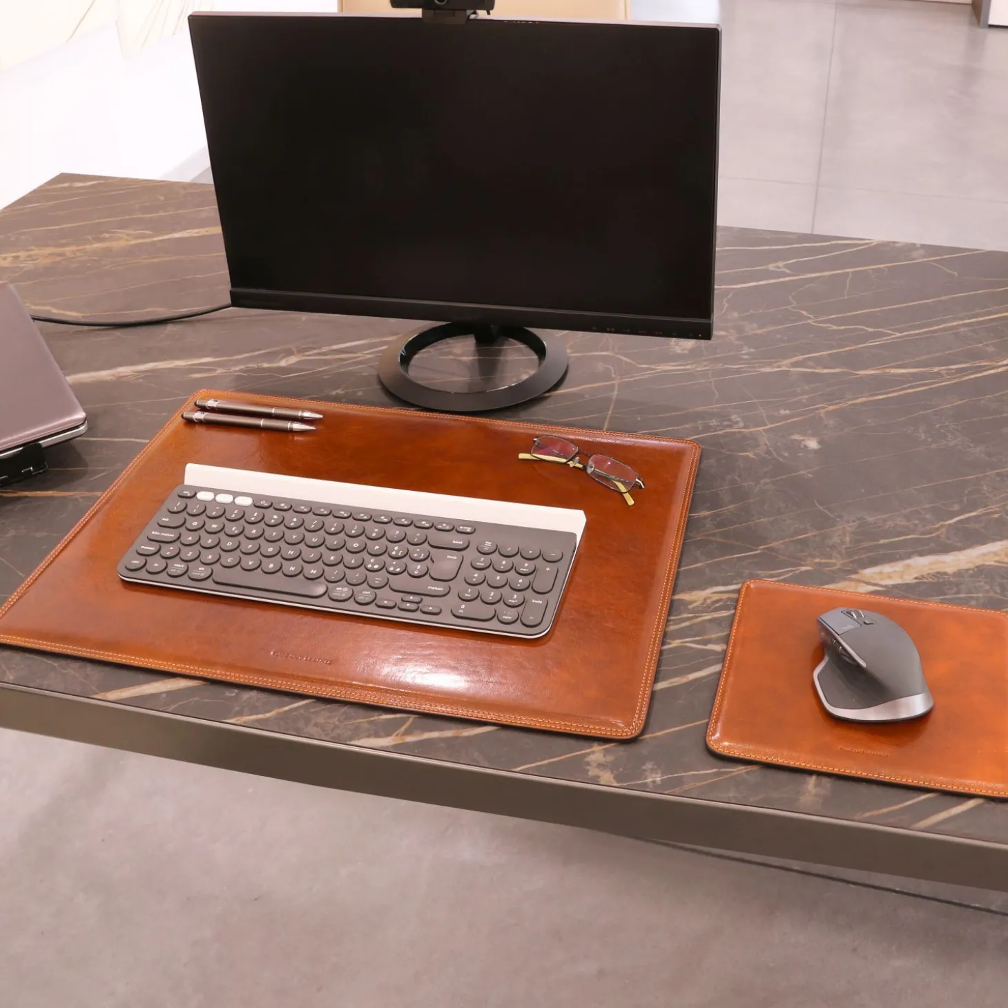 Leather Desk pad and Mouse pad