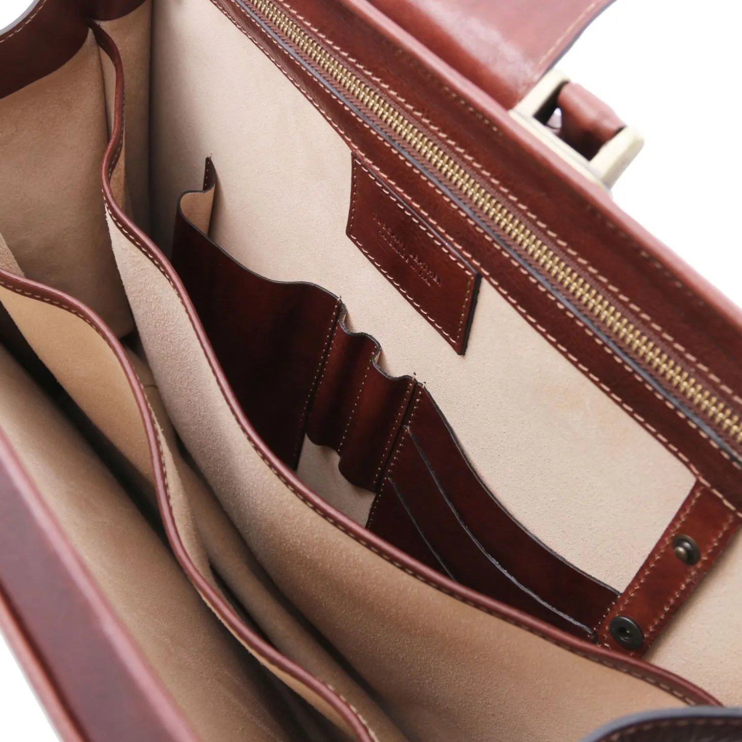 Leather Doctor bag Briefcase 3 Compartments