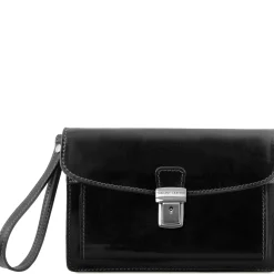 Leather Handy Wrist bag