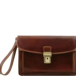Leather Handy Wrist bag
