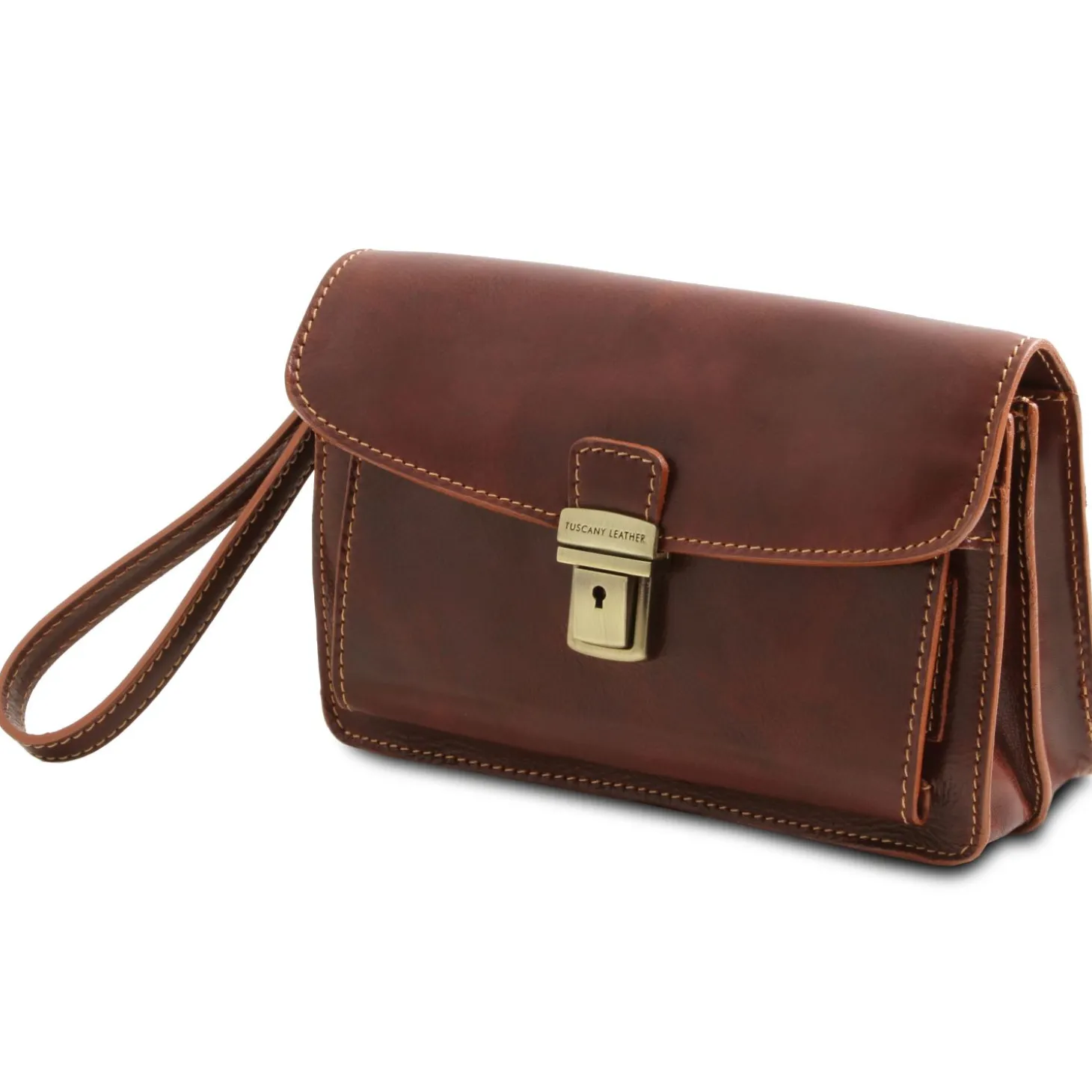 Leather Handy Wrist bag